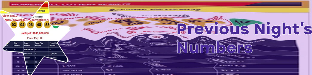 Lottery numbers for saturday night