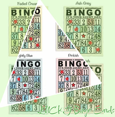Lucky bingo card