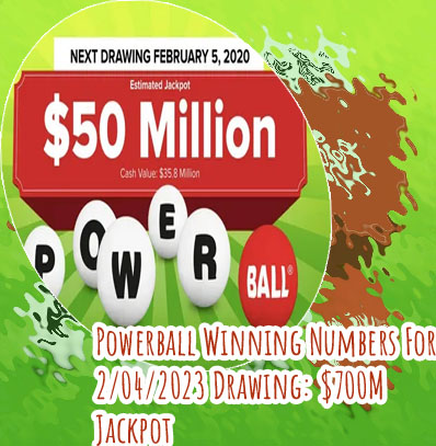 Powerball jackpot lottery numbers